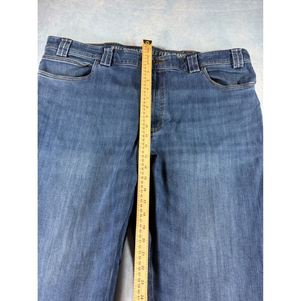 Duluth Carpenter Jeans Mens 44x30 Blue Excellent Ballroom Double Flex Standard - Picture 9 of 10